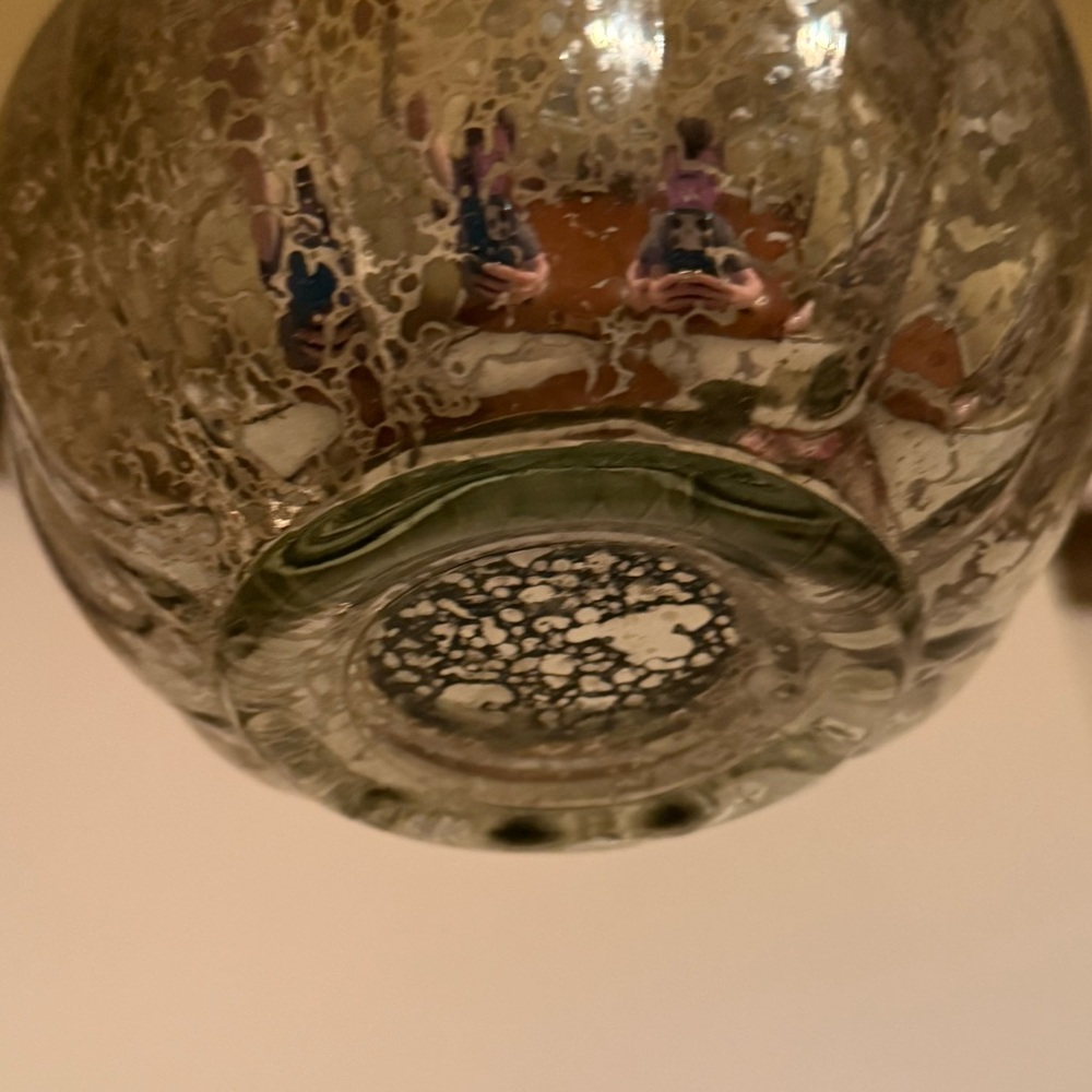 Mercury Glass Jack-o’-lantern Holder - Picture 14 of 16